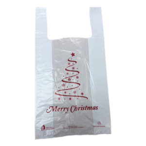 HT Xmas Vest Carrier Bag