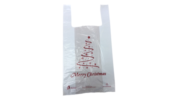 HT Xmas Vest Carrier Bag