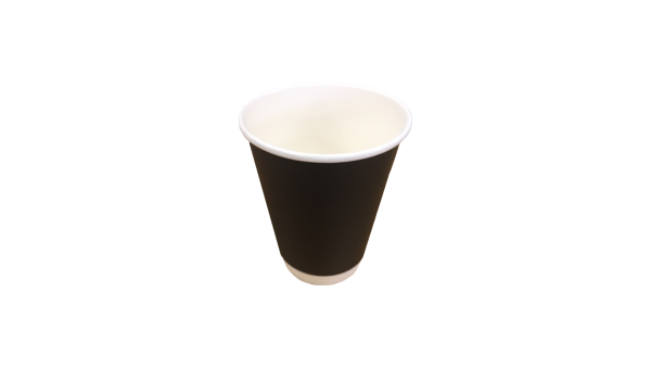 8oz Double Wall Black Paper Cup 100/pack