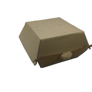 Small Corrugated Brown Burger Boxes