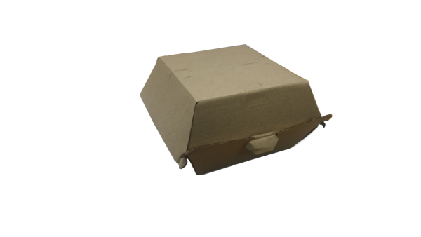 Small Corrugated Brown Burger Boxes